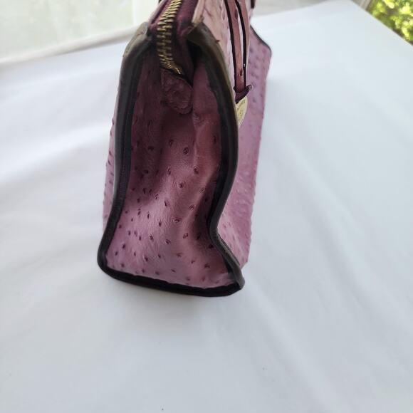 Brahmin Tori Tote Fig Normandy purple ostrich leather - Picture 10 of 12